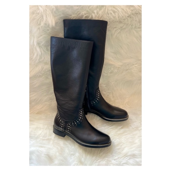 ❌SOLD ❌New! Rare GEOX Studded Leather Knee High Boots - Picture 6 of 15